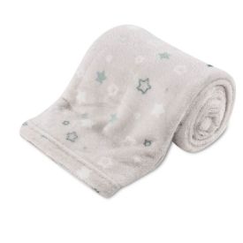 Manta De Bebê Microfibra 90X110 Cm Havan Baby 1 Pç - Estrelas Acqua
