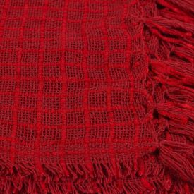 Manta Decorativa Para Sofá 1,20X1,50 M Naturalle Havan Casa - Vermelho