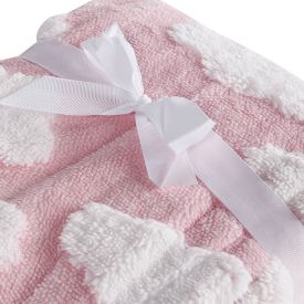 Manta Infantil 100% Poliéster Nas Nuvens Baby Camesa - Rosa