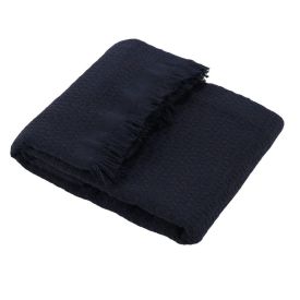 Manta para Sofá Decorativa 1,40X2,00 m Requinte Havan Casa - Azul Marinho