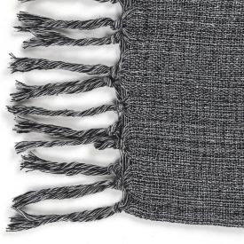 Manta Para Sofá Decorativa 1,80X2,30 M Monaco Havan Casa  - Preto Mescla