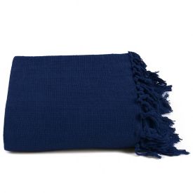 Manta Para Sofá Decorativa 1,80X2,30 M Monaco Havan Casa - Azul