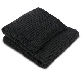 Manta para Sofá em Trico Elegance 1,00X2,00 Havan Casa - Chumbo Mescla