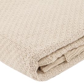 Manta Peseira Tricot Versalhes 100% Poliéster Havan Casa - Areia