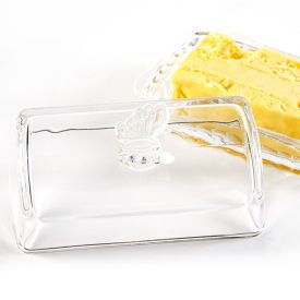 Manteigueira Com Tampa Butterfly Wolff 17Cm - Transparente