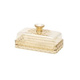 Manteigueira Com Tampa Plasútil Glamour 14Cm - Âmbar 