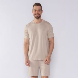 Pijama Masculino Curto Marc Alain Bege
