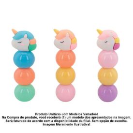 Marca Texto De Empilhar Com 3 Cores Polibrinq - Sortido