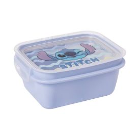 Pote De Marmita Stitch Com Trava Plasútil  - Azul
