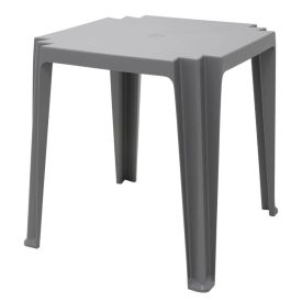 Mesa De Plástico Tramontina Tambaú C/ Abertura Guarda Sol - Cinza