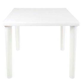 Mesa Plástica Quadrada Desmontável Mor - Branco