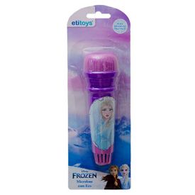 Microfone Com Eco Pequeno Frozen Etitoys - YD-214
