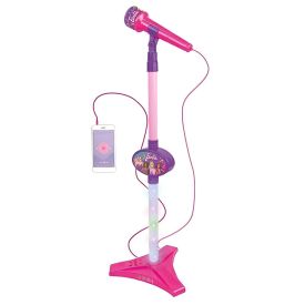 Microfone com Pedestal Barbie Fun
