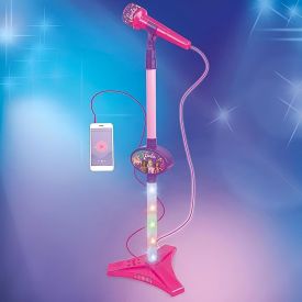 Microfone com Pedestal Barbie Fun