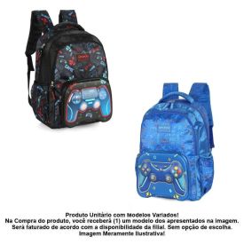 Mochila De Costas Infantil Games Luxcel - Sortido