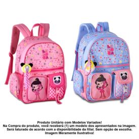 Mochila De Costas Infantil Luluca Clio Style - Sortido