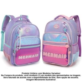 Mochila de Costas Infantil Mermaid Tututti - Sortido