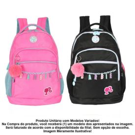 Mochila de Costas Juvenil Barbie Luxcel - Sortido