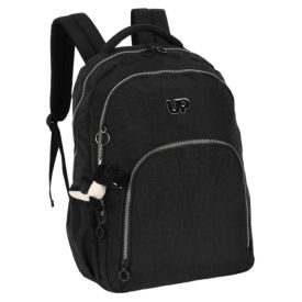 Mochila de Costas Juvenil Crinckle Luxcel - Preto 