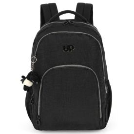 Mochila de Costas Juvenil Crinckle Luxcel - Preto 