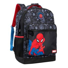 Mochila de Costas Juvenil Homem Aranha Xeryus - Preto 