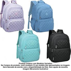 Mochila de Costas Juvenil Losango Kika - Sortido