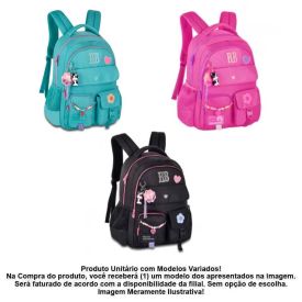 Mochila De Costas Juvenil Rebecca Bonbon Miçanga Clio Style - Sortido