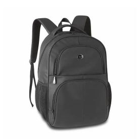 Mochila de Costas Juvenil Resinada Clio Style - Preto 