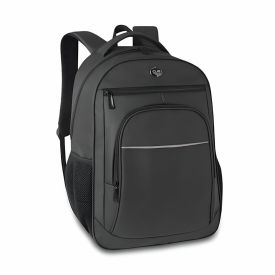 Mochila de Costas Juvenil Resinada Preta - Clio Style