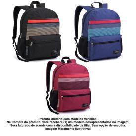 Mochila de Costas Juvenil com Listras Seanite - Sortido
