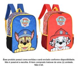Mochila De Costas Luxcel Infantil Patrulha Canina Peluciada - Sortido