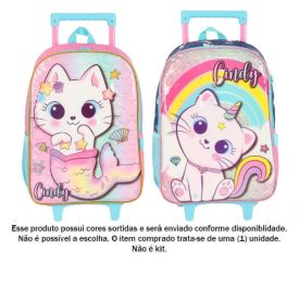 Mochila De Rodinha Infantil Luxcel Cindy - Sortido