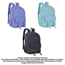 Mochila Juvenil De Costas Soft Clio Style - Sortido