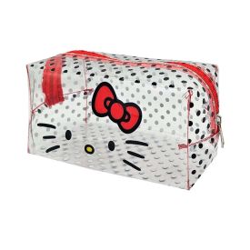 Necessaire Hello Kitty Simples Poá Sanrio - Transparente