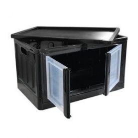 Organizador Dobrável Porta Dupla 75 Litros Arqplast - Preto