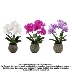 Orquídea Artificial com Vaso Havan Casa 38Cm - Sortido
