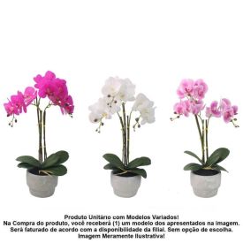 Orquídea Artificial Com Vaso 56 Cm Havan Casa - Sortido