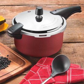 Panela De Pressão Vancouver Tramontina 6 Litros - Vermelha