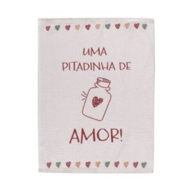 Pano de Copa Estampado 46 X 65Cm Teka - Corações