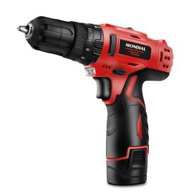 Parafusadeira E Furadeira Com Impacto Mondial Bateria 12V Pi-11-Ma - Bivolt