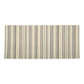 Tapete Para Quarto Ou Sala Chenile 75X160 Cm Havan Casa - Listras Bege e Azul