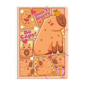 Pasta Aba Elástica Ofício Capy Dello - Sortido