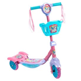 Patinete Unicórnio 3 Rodas Com Cesta Som E Led Havan Toys - Rosa