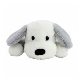 Pelúcia Cachorro Deitado Cinza 20 cm Havan Toys - HBR0463