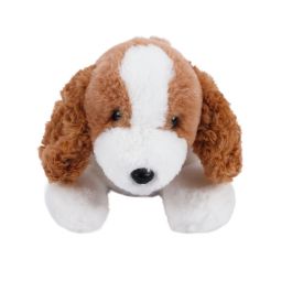 Pelúcia Cachorro Deitado Marrom e Branco - Havan Toys