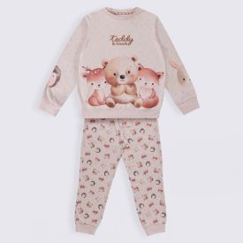 Pijama Infantil Menina 4 a 10 Anos Teddy Marmelada