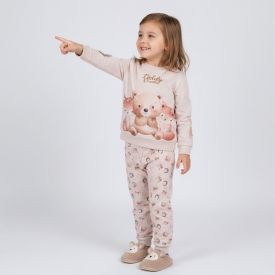 Pijama Infantil Menina 4 a 10 Anos Teddy Marmelada