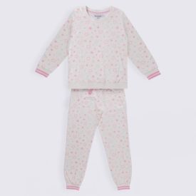 Pijama Juvenil Menina 12 a 16 Anos Peletizado Estrelas Marmelada