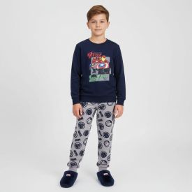Pijama Juvenil Menino 12 a 16 Anos Peletizado Marvel