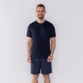Pijama Masculino Curto Xadrez Marc Alain